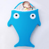 Cute Shark Style Baby Sleeping Clothing Bag for 0-6 Month Baby, Size: 85cm x 53cm(Blue)