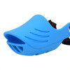 Dog Muzzle Cover Tedike Fund Fur Dog Muzzle Cover Anti-Bite Mouth Cover Silicone Supplies, Specification: L(Blue)