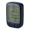 SUNDING 563A Bike Bicycle Waterproof Wired LCD Screen Luminous Mileage Speedometer Odometer, English Version(Black)