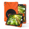 For Galaxy Tab S4 10.5 T830/T835 360 Degree Rotation PC + Silicone Protective Case with Holder & Hand-strap(Orange)