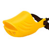 Dog Muzzle Cover Tedike Fund Fur Dog Muzzle Cover Anti-Bite Mouth Cover Silicone Supplies, Specification: S(Yellow)