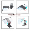 L20 12 inch Anti-Blue Mobile Phone Screen Amplifier Portable Folding Split Mobile Phone Holder