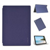 For Teclast P20HD / M40 Business Style Horizontal Flip PU Leather Protective Case with Holder(Blue)