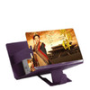8 inch Universal Mobile Phone 3D Screen Amplifier HD Video Magnifying Glass Stand Bracket Holder(Purple)