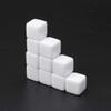 12 PCS Blank Acrylic Dice Party Family Fun Games Children Toys