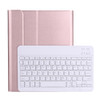 A098B TPU Detachable Ultra-thin Bluetooth Keyboard Protective Case for iPad Air 4 10.9 inch (2020), with Stand & Pen Slot(Rose Gold)