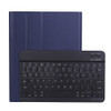 A098B TPU Detachable Ultra-thin Bluetooth Keyboard Protective Case for iPad Air 4 10.9 inch (2020), with Stand & Pen Slot(Dark Blue)