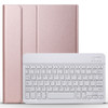 A098 Detachable Ultra-thin ABS Bluetooth Keyboard Protective Case for iPad Air 4 10.9 inch (2020), with Stand(Rose Gold)