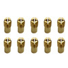 10 PCS Three-claw Copper Clamp Nut for Electric Mill Fittings?Bore diameter: 2.2mm