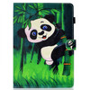 For iPad Pro 9.7 Colored Drawing Stitching Horizontal Flip Leather Case, with Holder & Card Slots & Sleep / Wake-up function(Panda)