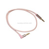 AV01 3.5mm Male to Male Elbow Audio Cable, Length: 50cm(Rose Gold)