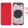 Battery Back Cover with Camera Lens Cover & SIM Card Tray & Side keys for iPhone SE 2020(Red)