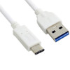 1m USB 3.1 Type C Male to USB 3.0 Type A Male Data Cable, For Nokia N1 / Macbook 12(White)