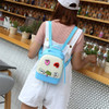 Multi-function Leisure Fashion Silica Gel Double Shoulders Bag Backpack (Blue)