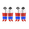 2 Pairs Sunnylife 7238F-3C For DJI Mavic Air 2 Double-sided Three-color Low Noise Quick-release Propellers(Red Blue White)
