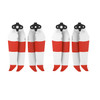 2 Pairs Sunnylife 7238F-2C For DJI Mavic Air 2 Double-sided Two-color Low Noise Quick-release Propellers(Red White)