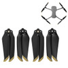 2 Pairs Sunnylife 7238F-2 For DJI Mavic Air 2 Low Noise Quick-release Propellers(Gold)