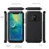 Tank Waterproof Dustproof Shockproof Aluminum Alloy + Silicone Case for Huawei Mate 20 Pro (Black)