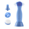 Multifunctional Rotating Automatic Facial Cleanser Electric Pore Deep Cleansing Silicone Facial Cleanser(Blue)