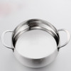 Si Gang 24CM Stainless Steel Drum-shaped Large-capacity Extra Thick Soup Pot, Size:24 CM