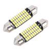 2 PCS 36mm DC12V / 1.5W / 6000K / 100LM 27LEDs SMD-3014 Car License Plate Light / Dome Light