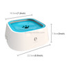 Pet Drinking Water Bowl Floating Not Wet Mouth Bowl Cat Dog Drinking Water Artifact(Blue )