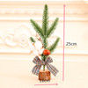 2 PCS 25cm Christmas Tree Ornaments Christmas Decorations Desktop Atmosphere Decoration Props(Cotton)