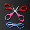 10 PCS Fishing Special Scissors Foldable Stainless Steel Fishing Tackle, Style:Plastic Handle, Color:Color Random Delivery