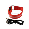 Red Nylon Night Sports LED Light Armband Light Bracelet, Specification:USB Charging Version