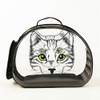 Transparent 3D Pattern Pet Bag Out Portable Pet Backpack, Size:42×28×32cm, Color:Yellow Photo Sticker