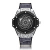 CAGARNY 6868 Geometric Polygon Dial Quartz Dual Movement Watch Men TPU Strap Watch (Gray Belt Black Shell)