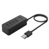 ORICO W5P-U2-100 USB 2.0 Desktop HUB with 100cm Micro USB Cable Power Supply(Black)