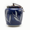 Portable Hand-painted Antique Ceramics Tea Cans Sealed Storage Tank(Leaf)
