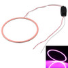 90mm 5W 180LM Angel Eyes Circles Car Headlight COB LED Lights for Vehicles, DC 12-24V(Pink Light)