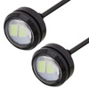 2 PCS 22.5mm 1.5W 150LM Ice Blue Light 3 LED SMD 5630 Spotlight Eagle Eye Light Daytime Running Light for Vehicles