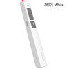 Deli 2.4GHz Laser Page Turning Pen Rechargeable Speech Projector Pen, Model: 2802L (White)