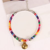 5 PCS Cat Bell Collar Handmade Dog Cat Accessories Neck Collar, Size:Large 30+7cm(Colorful)