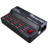 W-838 60W 10 Ports USB Fast Charging Dock Desktop Smart Charger AC100-240V, US Plug (Black)