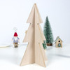 2 PCS Christmas Logs Spelled Into Christmas Tree Crafts Decorations, Specification: Large