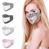 8 PCS  Lip-Speaking Face Shield Visualization Adult Printing Face Shield(Geometric Pattern Series)