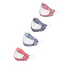 8 PCS  Lip-Speaking Face Shield Visualization Adult Printing Face Shield(Vine Flower Pattern Series)