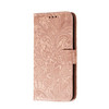 For Nokia 7.2 Lace Flower Horizontal Flip Leather Case with Holder & Card Slots & Wallet & Photo Frame(Rose Gold)