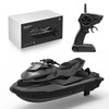 SMRC / M5 Mini Remote Control Boat 2.4G Summer Water Splash Electric Motorboat(Silver)