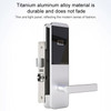 Standard Edition Titanium Empty Aluminum Hotel Guesthouse Apartment Magnetic Card Swipe Induction Smart Electronic Door Lock(Silver)