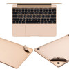 For MacBook Air 13.3 inch A1932 (2018) 4 in 1 Upper Cover Film + Bottom Cover Film + Full-support Film + Touchpad Film Laptop Body Protective Film Sticker(Champagne Gold)