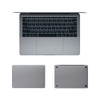 For MacBook Air 13.3 inch A1466 4 in 1 Upper Cover Film + Bottom Cover Film + Full-support Film + Touchpad Film Laptop Body Protective Film Sticker(Space Gray)