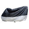 210D Oxford Cloth Motorcycle Electric Car Rainproof Dust-proof Cover, Size: L (Black Silver)