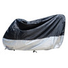 210D Oxford Cloth Motorcycle Electric Car Rainproof Dust-proof Cover, Size: XXXL (Black Silver)