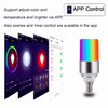 WIFI Smart Cylindrical Light Bulb App Control Color Changing Atmosphere Bulb Lamp Smart Home Voice LED Light, Model:6500K+RGBW B22