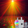 18W 60 Kinds of Pattern Crystal Magic Ball Laser Lights Household LED Colorful Starry Sky Projection Lights Voice-activated Stage Lights, Plug Type:AU Plug(White)